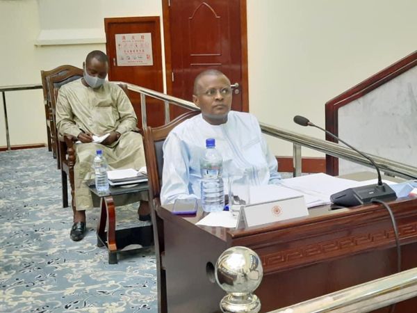 Le ministère des Finances Tahir Hamid Nguilin à l'Assemblée nationale, le 22 décembre 2020. © Min.Fin