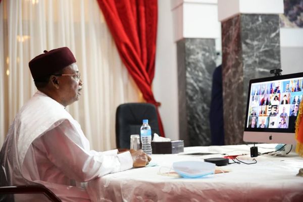 Issoufou Mahamadou, a participé, mercredi après-midi, 6 janvier 2021, à une session du Conseil de Sécurité des Nations Unies.