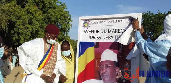 L'avenue "Maréchal du Tchad Idriss Déby Itno" inaugurée à Ati