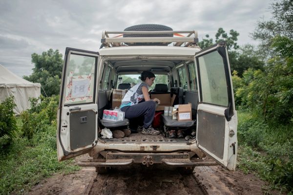 Une ambulance de MSF. Illustration. Crédits : Luca Sola