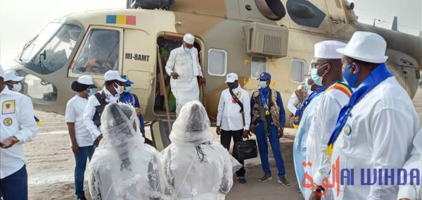 Tchad : arrivée du candidat Idriss Deby à Massakory