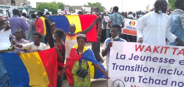 Marche de Wakit Tamma le 29 juillet 2021 à N’Djamena. Crédits : Ali Moussa/Alwihda Info