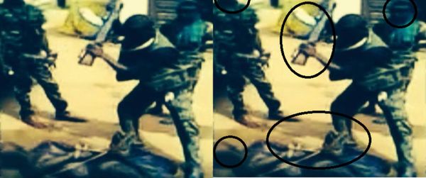 Les images des éléments d’ex-Séléka en pleine torture sur la population civile. Capture d'une vidéo circulant sur les réseaux
