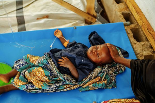 Le centre de traitement du choléra de MSF à Toro, au Nigeria. © Hussein Amri /MSF