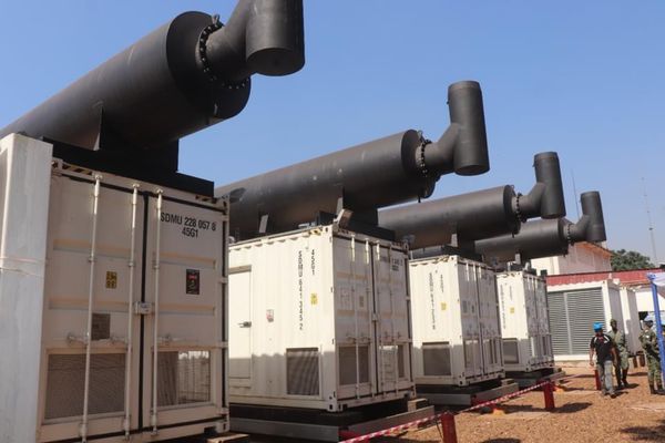 Centrafrique : une mini-centrale thermique inaugurée à Bangui. © DR