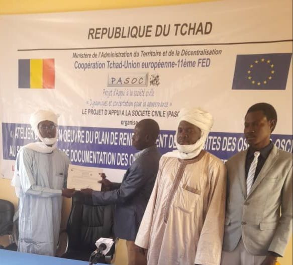 Tchad : clôture de l’atelier de renforcement des capacités des OSC à Amdjarass