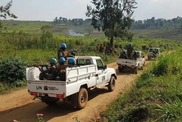 Des Casques bleus de la Mission des Nations Unies en République démocratique du Congo (MONUSCO) patrouillent sur le territoir
