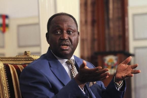 Central African Republic president Francois Bozize speaks during a news conference at the presidential palace in Bangui Janua