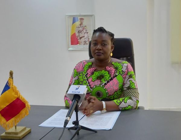 La ministre des Affaires foncières, du Développement de l'habitat et de l'Urbanisme, Ndolenodji Alixe Naïmbaye. © Brahim Abdr