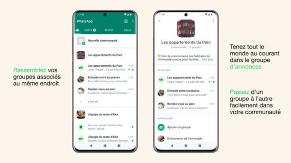 Meta annonce le déploiement des Communautés sur WhatsApp afin de rapprocher autour d’intérêts communs