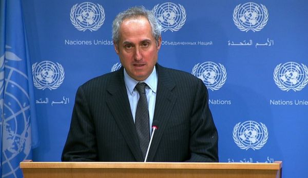 Le porte-parole du secrétaire général de l’ONU, Stéphane Dujarric. © UN