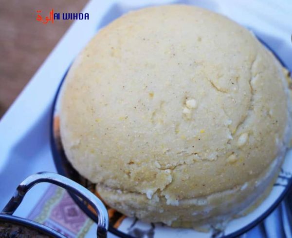 La boule, plat populaire au Tchad. © Abakar Adoum N'Gaye/Alwihda Info