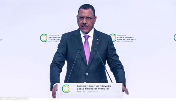 Le président nigérien, Mohamed Bazoum. © PRN