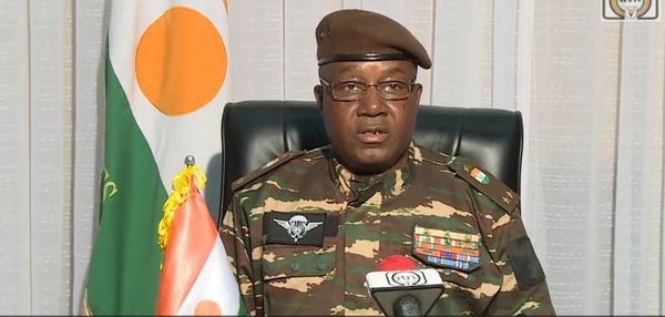 Le général Abdouramane Tchiani, ex-commandant de la garde présidentielle et nouvel homme fort du Niger, après le renversement