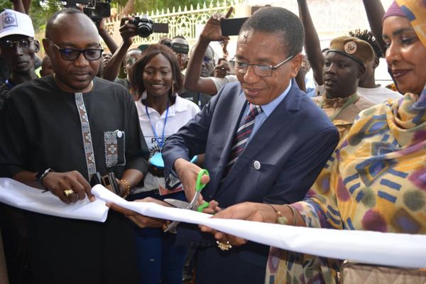 Tchad : Moustapha Mahamat Masri, président du parti PCS, inaugure la "Cité de Toumaï"