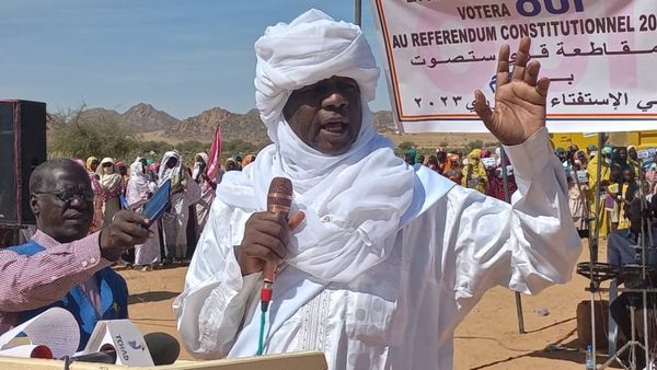 Tchad : le conseiller à la présidence Adam Abdallah Altounoussi boucle la campagne référendaire à Chikchika