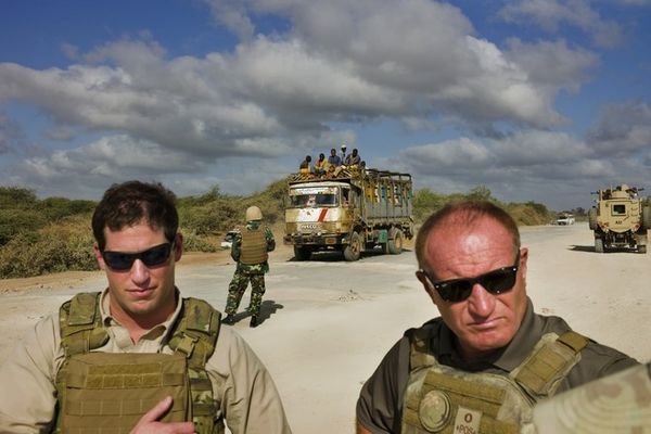 Les éléments de la Brancoft Global Security dans la périphérie de Mogadiscio en Somalie. Photo : Wall Street Journal