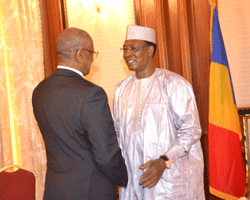 Le Président de la République Idriss Déby Itno a accordé ce midi, une audience au représentant du Secrétaire général des Nati