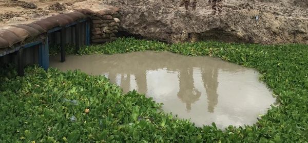 Des eaux stagnantes le 31 août 2024 à N'Djamena. © M.M/Alwihda Info