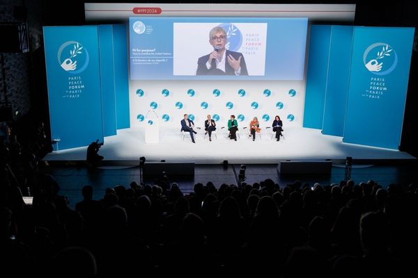 La Présidente de la République de Slovénie, Nataša Pirc Musar, a assisté à la 7ème édition du Forum de Paris sur la Paix. Pho
