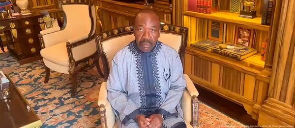 Ali Bongo Ondimba le 30 août 2023 à sa résidence de LibrevilleImage : TP advisers on behalf of the President's Office/AP Phot