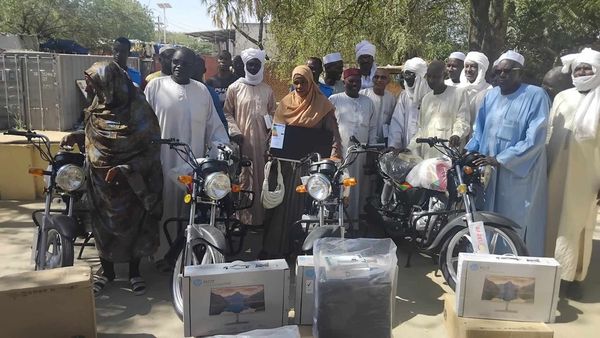 Tchad : à Abéché, le Programme APAJ remet des moyens roulants aux responsables de l'Alpha du Ouaddaï