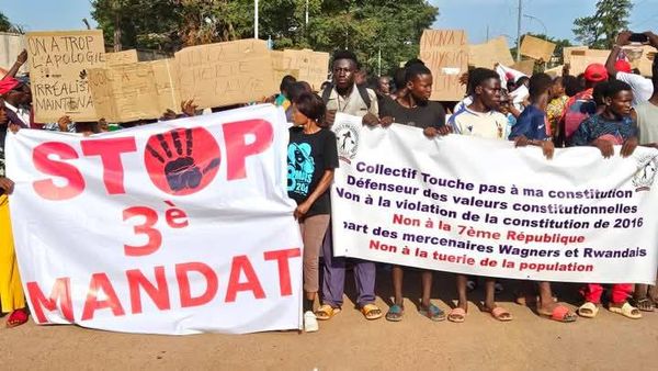 RCA : Le BRDC manifeste contre un troisième mandat de Touadéra et la détérioration des conditions de vie