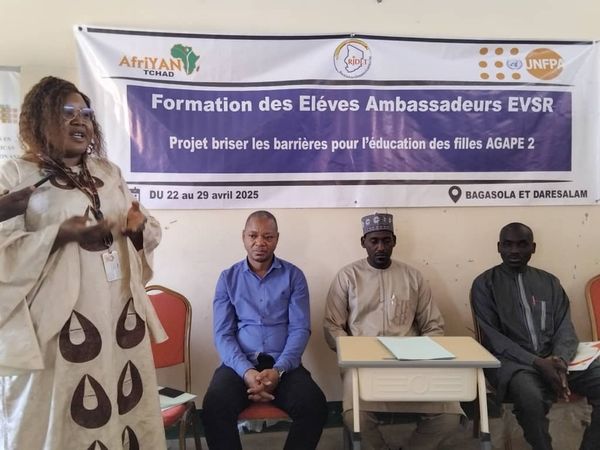 Tchad : AfriYAN Forme des ambassadeurs pour l'éducation à la vie et à la santé reproductive à Bagasola
