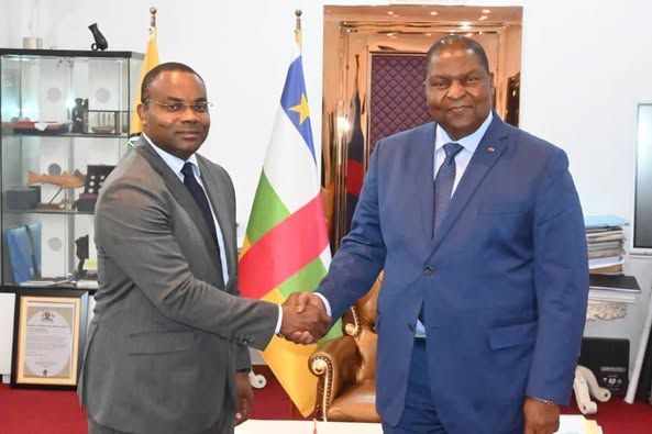 RCA : Le Ministre équato-guinéen des Transports reçu par le Président Touadéra
