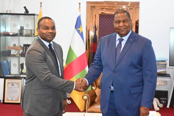 RCA : le ministre des Transports de la Guinée équatoriale reçu par le président Touadera