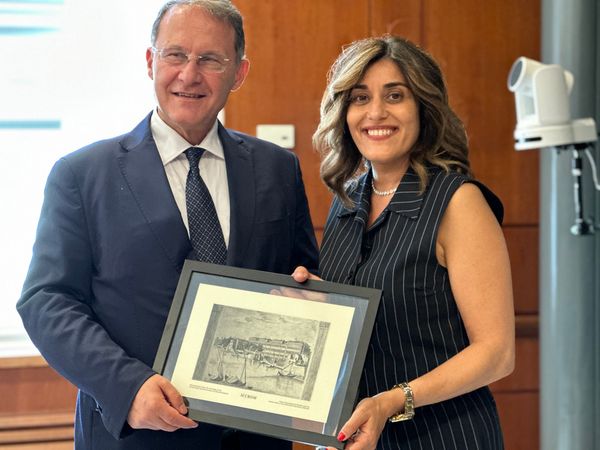 ICCROM’s Director-General, Aruna Francesca Maria Gujral and Italian Deputy Minister of Foreign Affairs and International Coop