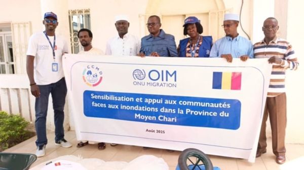 Tchad : au Moyen-Chari, l’OIM soutient les communautés pour faire face aux inondations