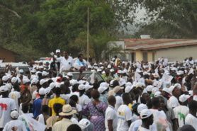 Meeting du candidat Sassou N'Guesso à Makoua