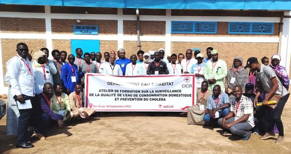 Tchad : à Abéché, le CICR forme sur la qualité de l'eau et la prévention du choléra