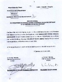 Tchad: le nouveau Premier ministre tchadien a pris officiellement ses fonctions