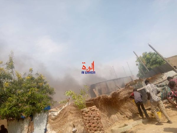 Tchad : à N'Djamena, incendie domestique dans le 9e arrondissement, quartier Walia Hadjaraï