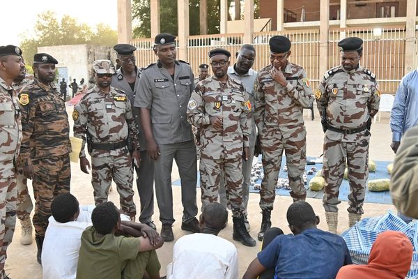 Tchad : Dix-neuf présumés malfaiteurs présentés à la presse par la Police Nationale