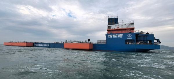 Chine : Mise en service de la première plateforme de récupération de fusées par filet