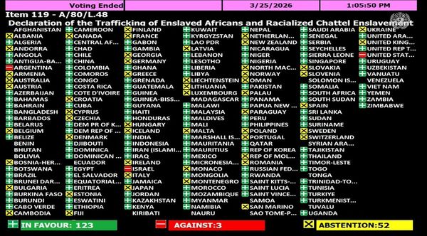 ​Les États-Unis s’opposent à une résolution de l’ONU sur l’esclavage et les réparations