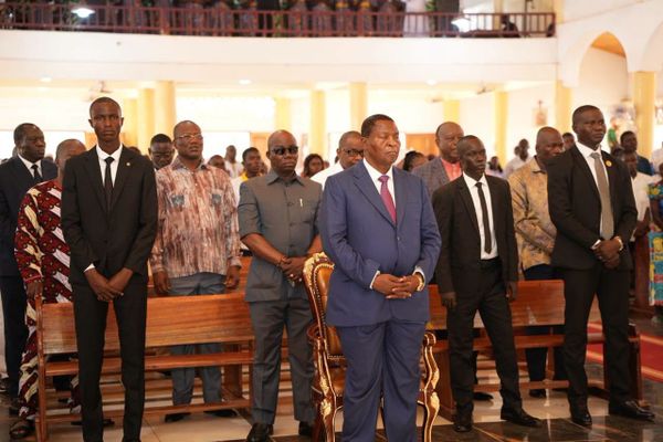 RCA : le président Touadéra à la messe de clôture des prêtres spiritains à Bangui