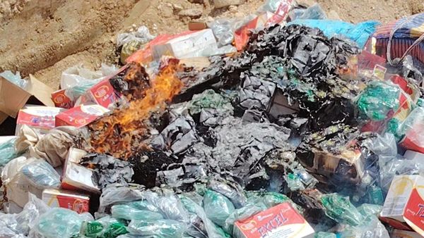 Tchad : incinération d'importants stocks de produits prohibés à Abéché