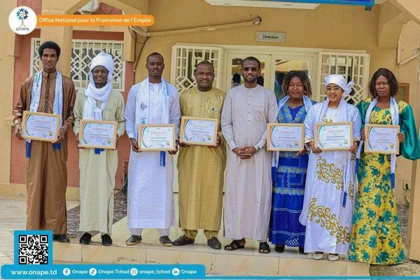 Tchad : les conseillers emploi de l'ONAPE présentent leurs certificats de l’AASEP