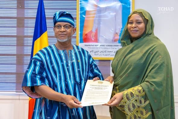 Diplomatie : l'ambassadeur du Ghana au Tchad présente ses lettres de créance