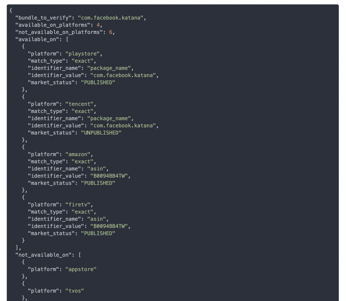 App Bundle Verifier API verifies app bundles.