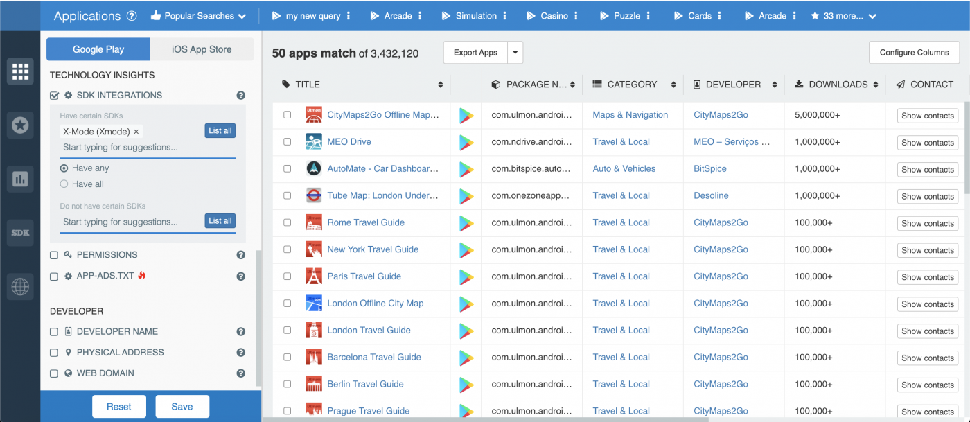 Apps that use the X-Mode SDK — X-Mode Controversy.