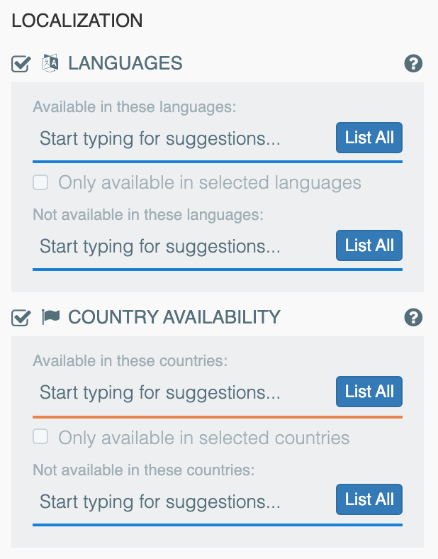 Localization Insights — 42matters Explorer