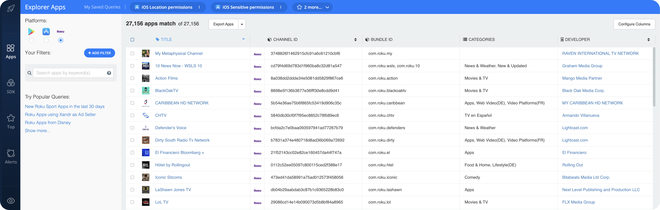 NEW: Explore the Roku Channel Store with 42matters