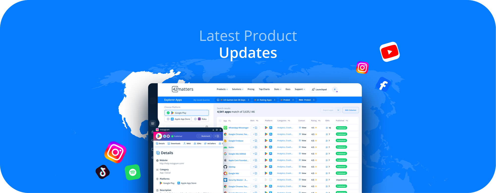 NEW: iOS MAUs and Recrawl API
