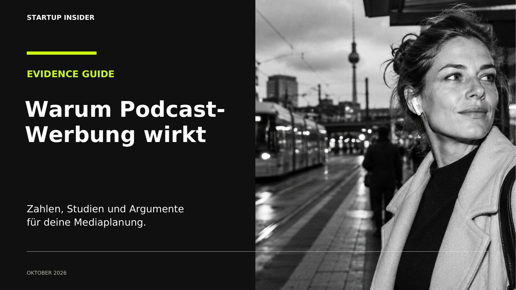 Cover: Evidence Guide: Warum Podcast-Werbung wirkt