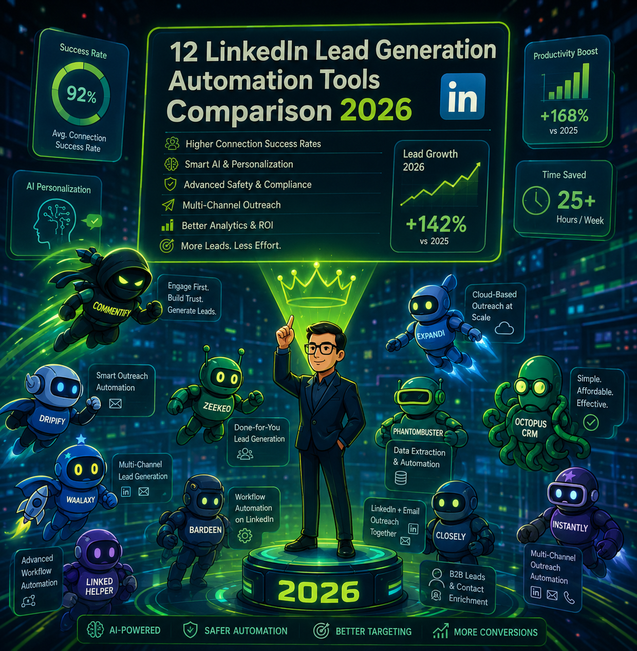 13 LinkedIn Lead Generation Automation Tools Comparison 2026